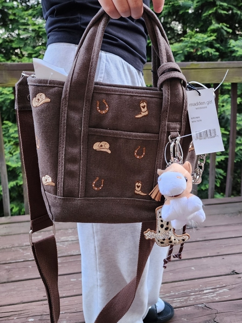 [NWT] Madden Girl Brown Cowgirl Mini Tote Bag